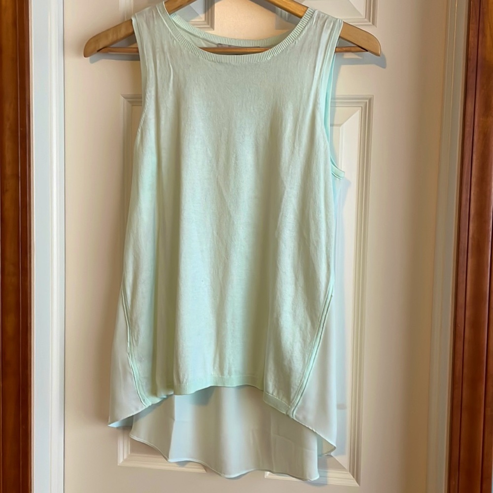 Pale aqua color LOFT top. Size S